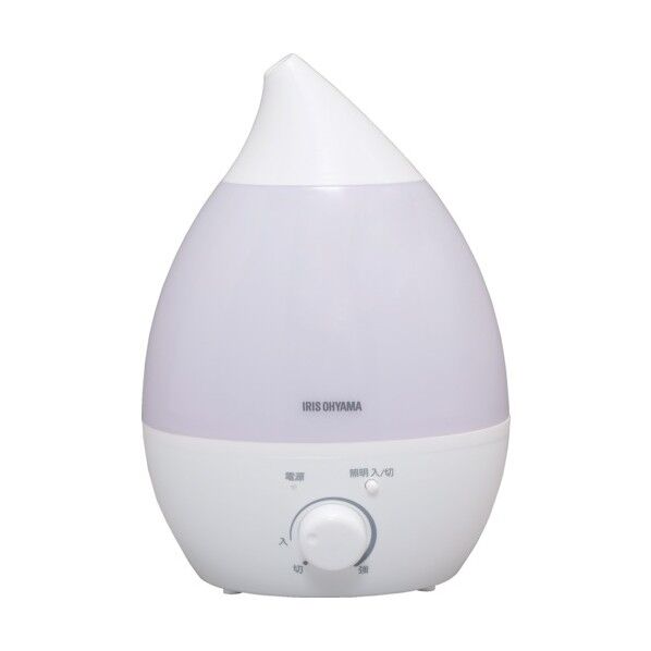 572482 超音波式加湿器 しずく型 ホワイト UHM-280S-W 1点