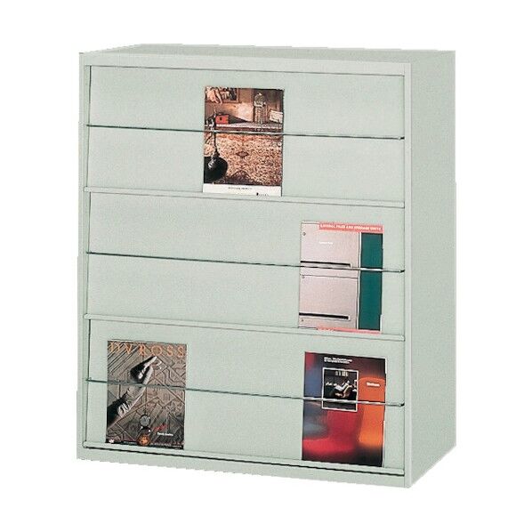 ユニット書庫D450雑誌架H10503段