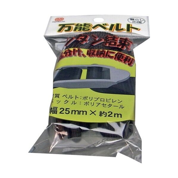 簡単結束 万能ベルト 茶 25mm×2m UNITY-BELT-2502BRN 1本