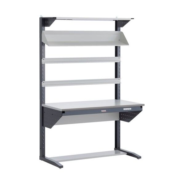 ライン作業台 (傾斜棚・コンテナ受けタイプ)