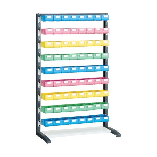 UPRラック片面 H1450 ビン小青X24赤・黄・薄緑各16個付