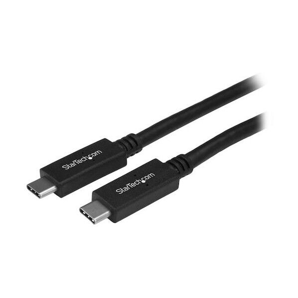 STARTEC.COM社 USBケーブル/C-C/1m/USB 3.1 Gen2/10Gbps/60W/オス・オス/BK USB31CC1M 1本