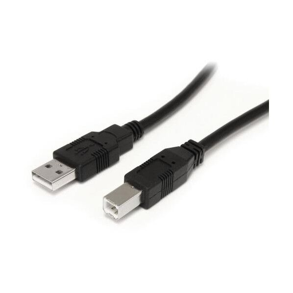 USBケーブル/A-B/9.1m/USB 2.0/480Mbps/オス・オス/ブラック USB2HAB30AC 1本
