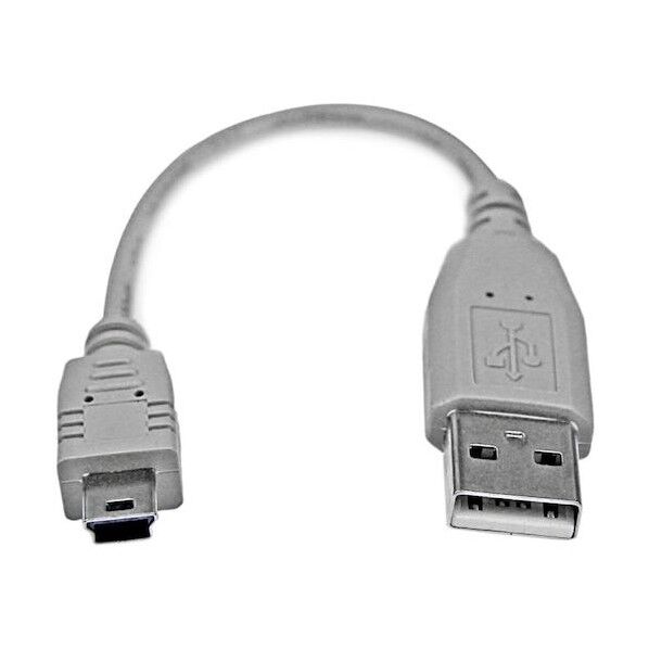 STARTEC.COM社 USB 2.0ケーブル/15cm/Type‐A - Mini-B/オス-オス/グレー/タイプA - ミニB USB2HABM6IN 1本...