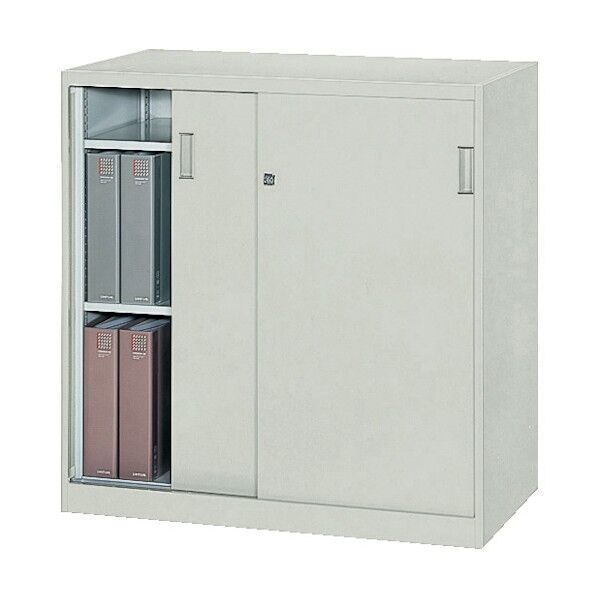 ユニット書庫D450スチール引違H900アジャスター付