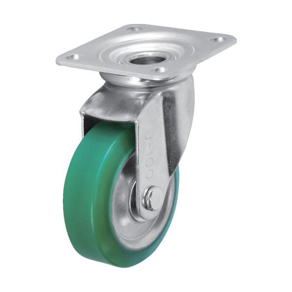 プレート式キャスター(プレス製ウレタン車) 自在