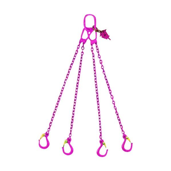 VIP 6MM4本吊 長さ調整付コブラフックセット (チェーン2M) VAK4-6-MC-2 1式