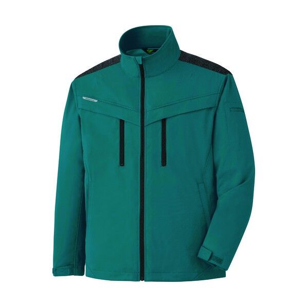 VERDEXCEL ストレッチ防寒ジャンパー VE2006 上 グリーン L VE2006-UE-L 1着