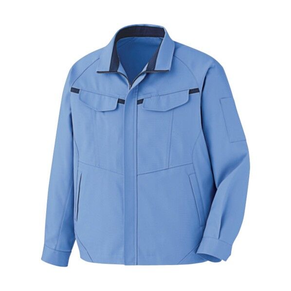 ベルデクセルフレックス 男女共用 ブルゾン VE663上 ブルー×ネイビー M VE663UE-M 1点