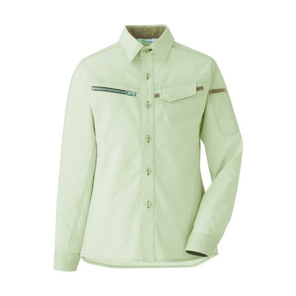 ミドリ安全 ベルデクセル 交織ストレッチ 女子シャツ VELS2530 上 13 VELS2530UE13 7186 1点