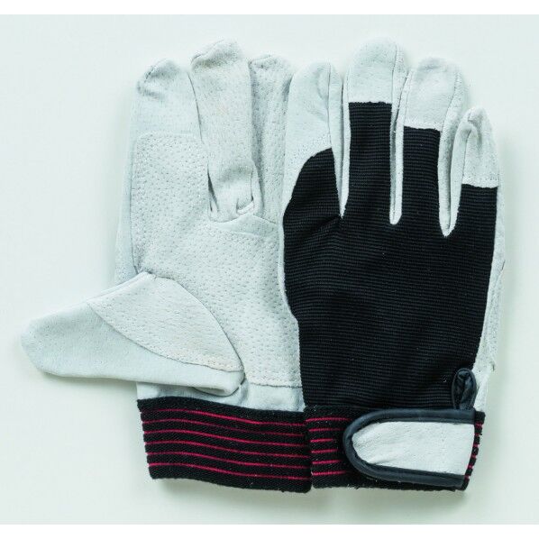 豚スエード革手 甲メリ アテ付 マジック止め K-50 1双