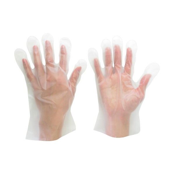 ポリエチレンディスポ手袋 ベルテ573 袋入 M VERTE573M 7186 100枚