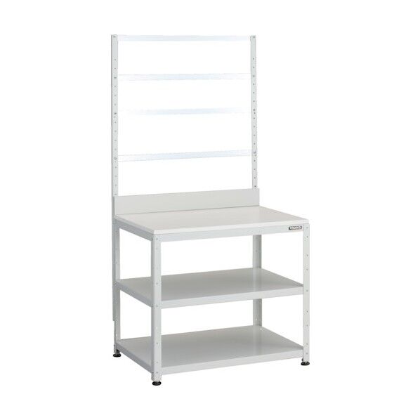 スーパーラックデスク型フリーバー式 アジャスター付 BDD-993B4TNW 1点