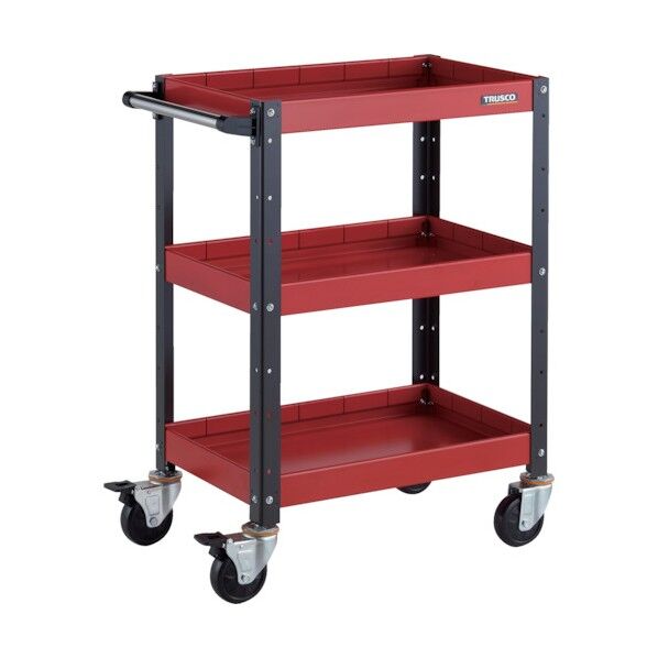 バーディワゴン 600X400XH880 深3段 レッド/ブラック BDW-963F3-RBK 1点