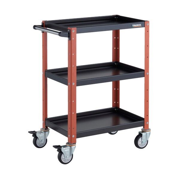 バーディワゴン 600X400XH880 ウレタン車輪 ブラック/オレンジ BDW-963U-BKOR 1点