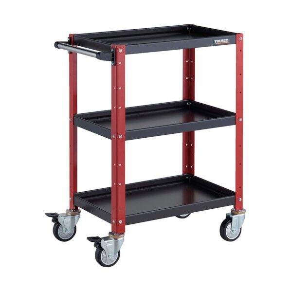 バーディワゴン 600X400XH880 ウレタン車輪 ブラック/レッド BDW-963U-BKR 1点