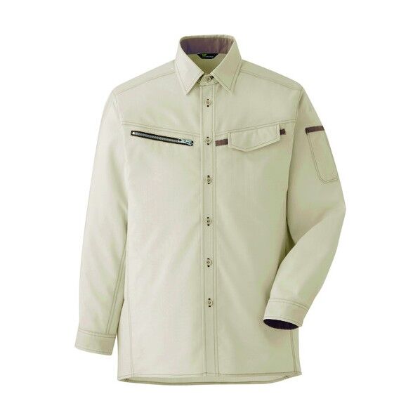 ベルデクセル 男女ペア 交織ストレッチシャツ VES2530上 L