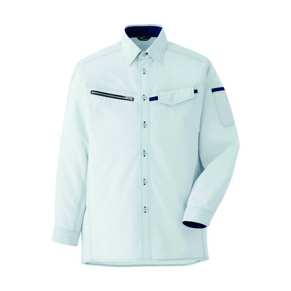 ベルデクセル 男女ペア 交織ストレッチシャツ VES2531上 LL