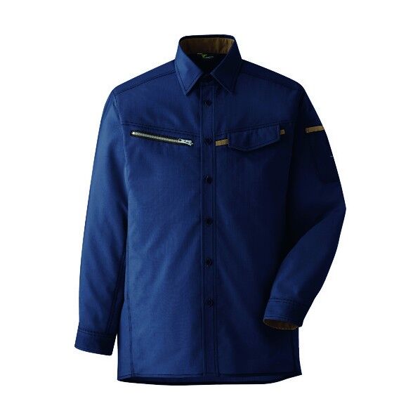 ベルデクセル 男女ペア 交織ストレッチシャツ VES2537上 3L