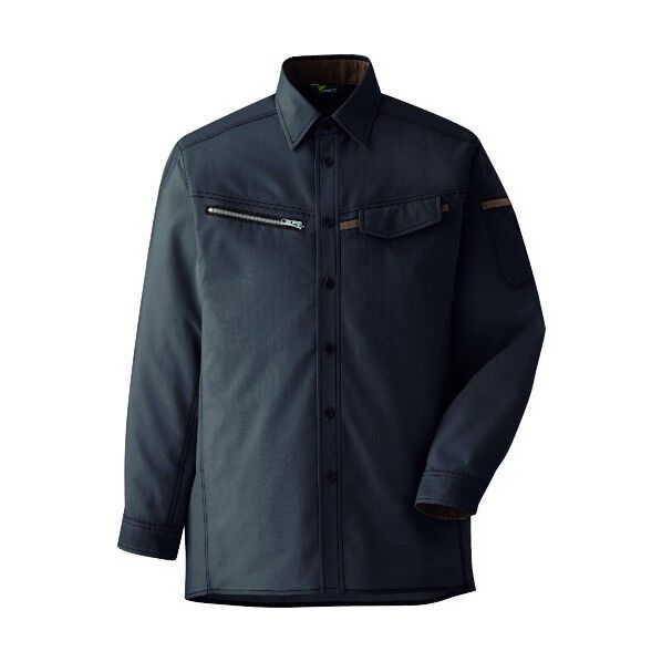 ベルデクセル 男女ペア 交織ストレッチシャツ VES2539上 4L