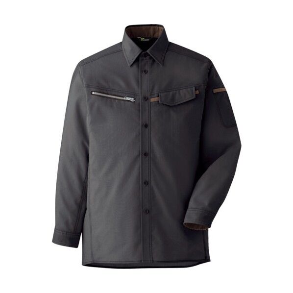 ベルデクセル 男女ペア 交織ストレッチシャツ VES2539上 S