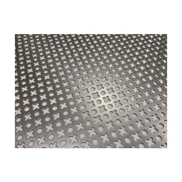 トラスコ(TRUSCO) 鉄パンチングメタル1.6t 〇+ 450X450 SPCC1.6-450X450 1枚...