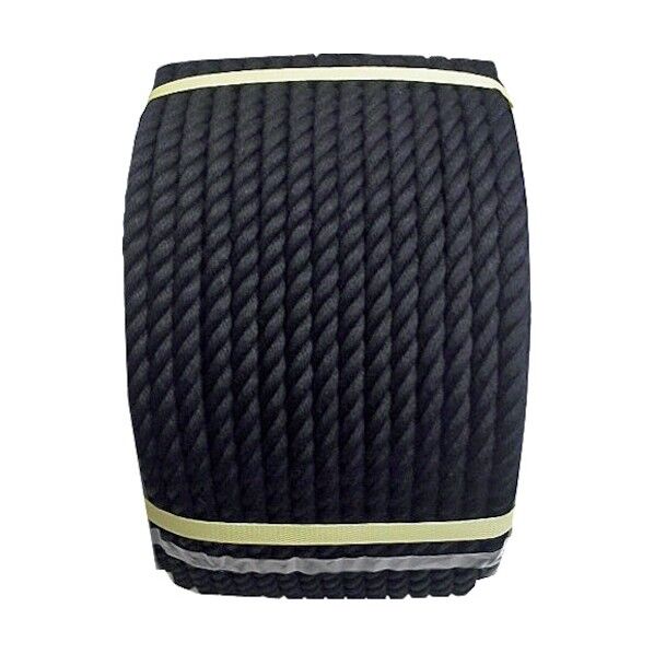 ビニロンロープドラム巻 黒 12mm×100m 1巻