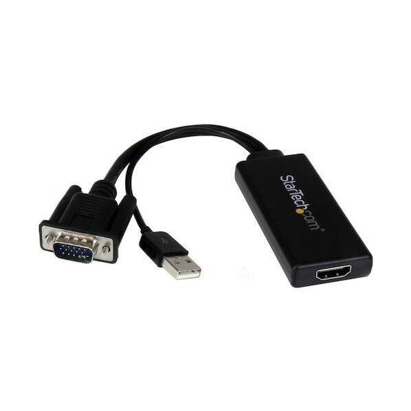 ディスプレイアダプター/VGA - HDMI/1080p/USBパワー/オーディオ VGA2HDU 1個