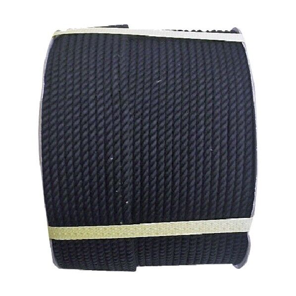 ビニロンロープドラム巻 黒 6mm×200m VL-6X200BK-DR 1巻