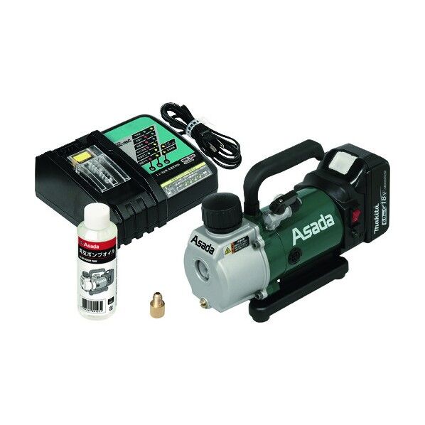 充電式真空ポンプ 1.5CFM-BL バッテリ・ケース付