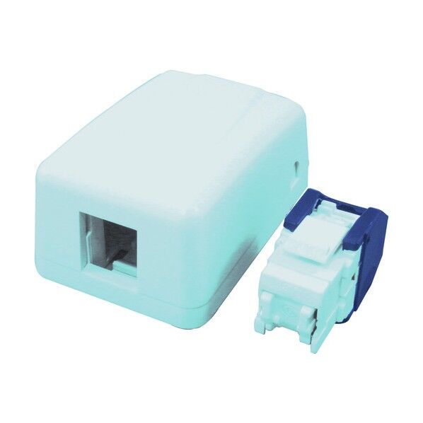 モジュラージャック 露出型アウトレットセット RJ45 カテゴリ5e