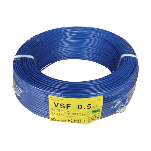 VSF0.5 青 200m VSF0.5SQ-02-200M 1点