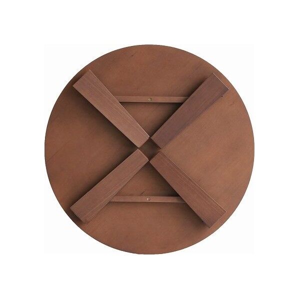 Circle Table(折りたたみテーブル) ブラウン 72×72×33cm T-3230BR 1台