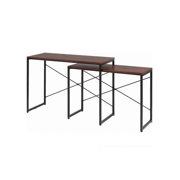 市場 アンセム ネストデスク anthem Nest Desk 大100×45×72cm 小90×38.5×63.5cm ブラウン ANT-3193BR 1台