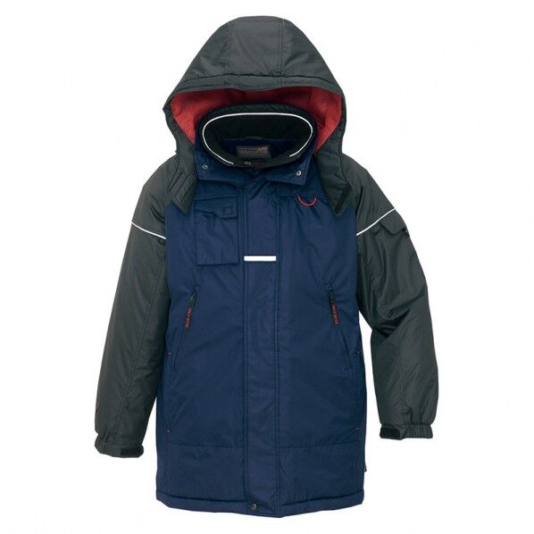 防寒コート（男女兼用） 008ネイビー×ブラック M 6060 1