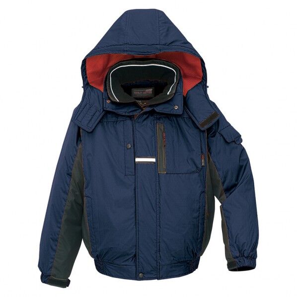 防寒ブルゾン（男女兼用） 008ネイビー×ブラック S 6061 1点