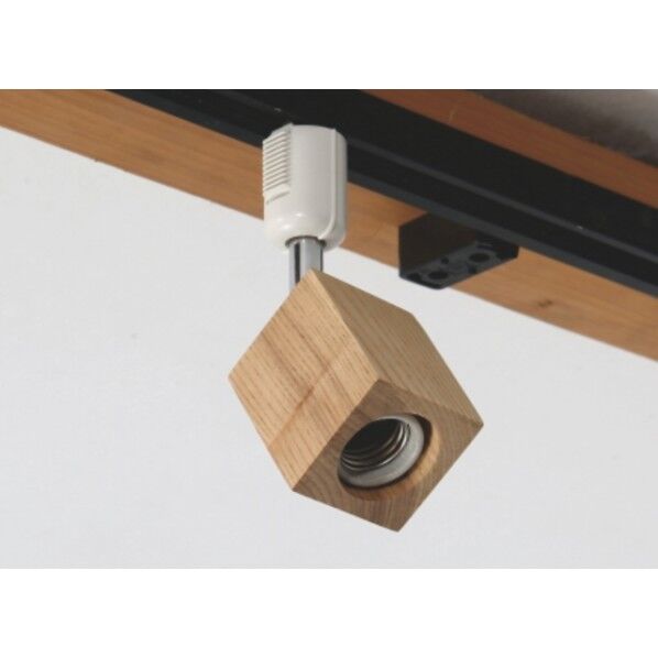 ダクトレールランプ 4角型 アッシュ材 Φ6×h17cm GF039 1個