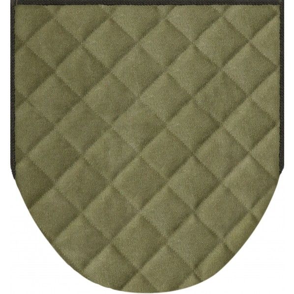 CANVAS 兼用フタカバー(便座カバー) グリーン 49.0×41.0cm×1.5cm(折り返し部分を含む) 009084 1枚