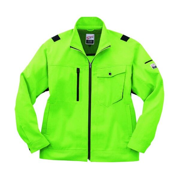 夏 長袖ブルゾン ライムグリーン色 LLサイズ WA11811-17-LL 1点