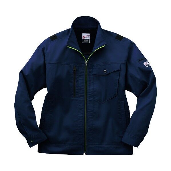 夏 長袖ブルゾン ネイビー色 LLサイズ WA11811-3-LL 1点