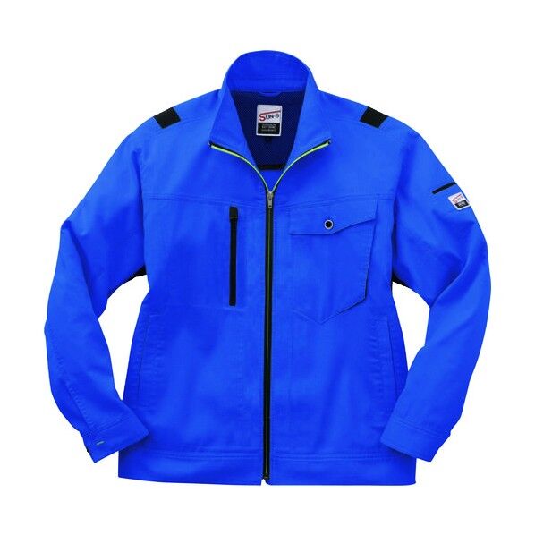 夏 長袖ブルゾン ブルー色 Lサイズ WA11811-4-L 1点