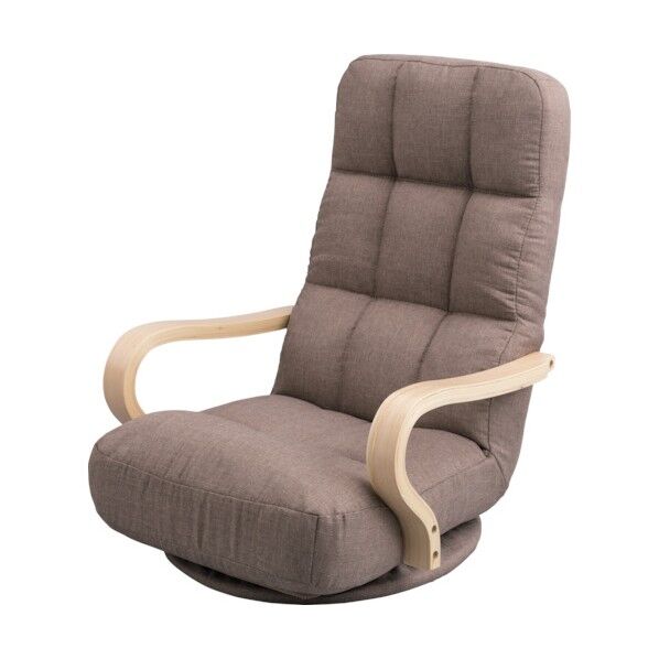 ＩＲＩＳ　５２０７５３　ウッドアームチェア回転タイプ WAC-K-BR 1台