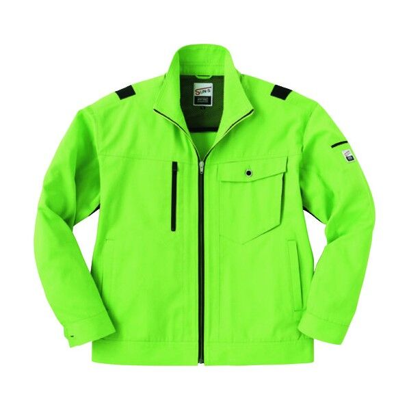 冬 長袖ブルゾン ライムグリーン色 XLサイズ WA21811-17-XL 1点