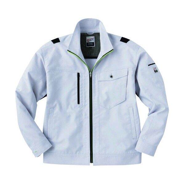 冬 長袖ブルゾン シルバー色 5Lサイズ WA21811-6-5L 1点