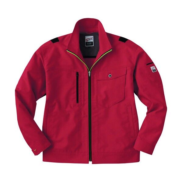 冬 長袖ブルゾン レッド色 5Lサイズ WA21811-8-5L 1点