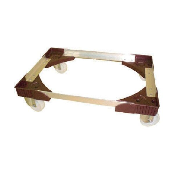 コンテナ台車 アルミアングルドーリー (エアーキャスターナイロン車仕様)