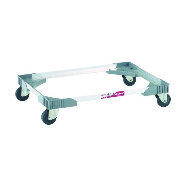 コンテナ台車 アルミアングルドーリー (エアーキャスターゴム車仕様)