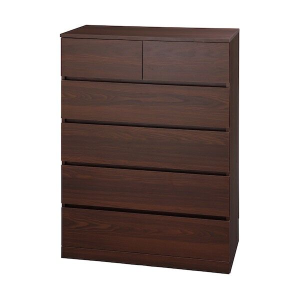 296231 ウッドチェスト ハイタイプ ウォールナット WCH-790H-WN 1点