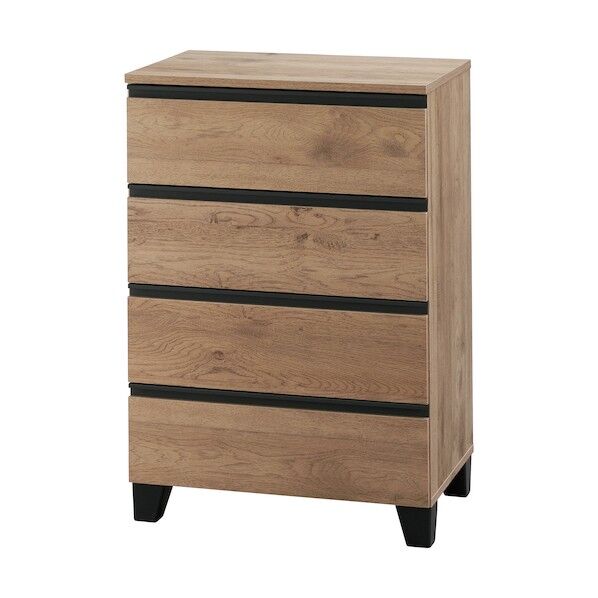 288632 ウッドチェスト 脚付き 590×390×880 アッシュブラウン WCHL-590-ABR (288632) 1点