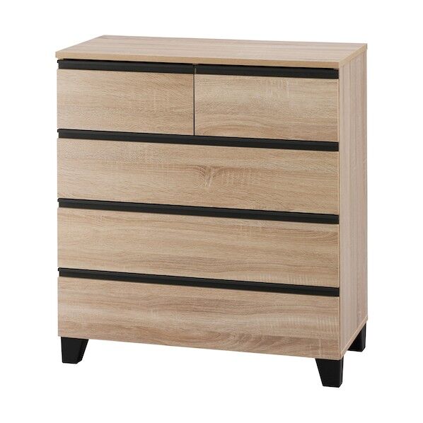 288630 ウッドチェスト 脚付き 790×390×880 ライトナチュラル WCHL-790-NA (288630) 1点